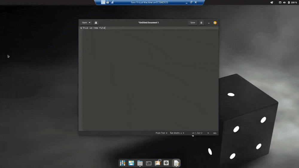 Screenshot of Gedit on Ubuntu, demonstrating how to save a file in UTF-8 encoding. The 'Character Encoding' dropdown menu is shown with 'UTF-8' selected during the saving process.